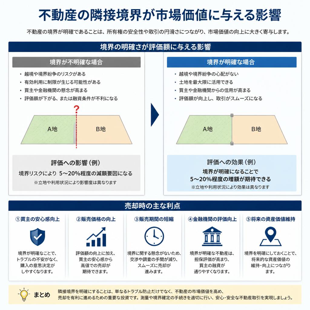 隣接境界の重要性と市場価値への影響