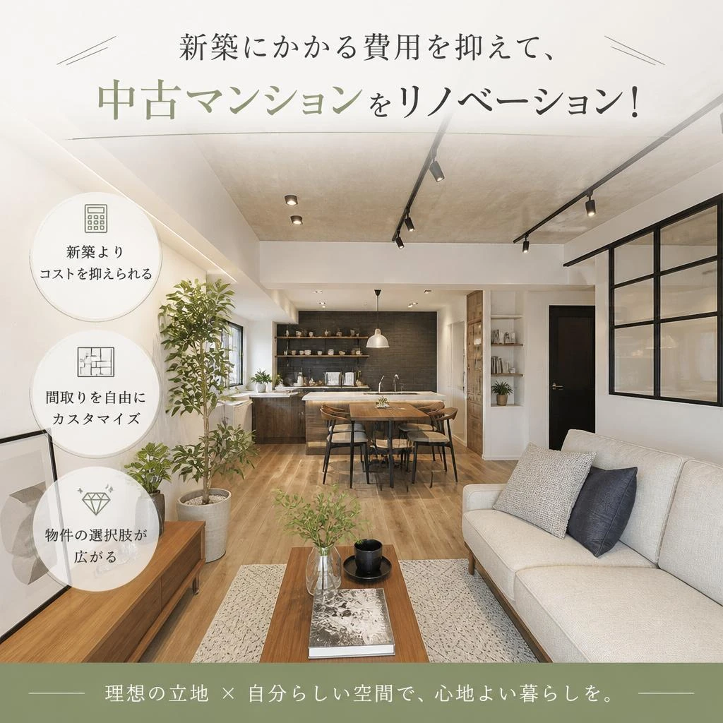 沼津市・三島市で新築よりお得に！中古マンション購入＋リノベーションという選択