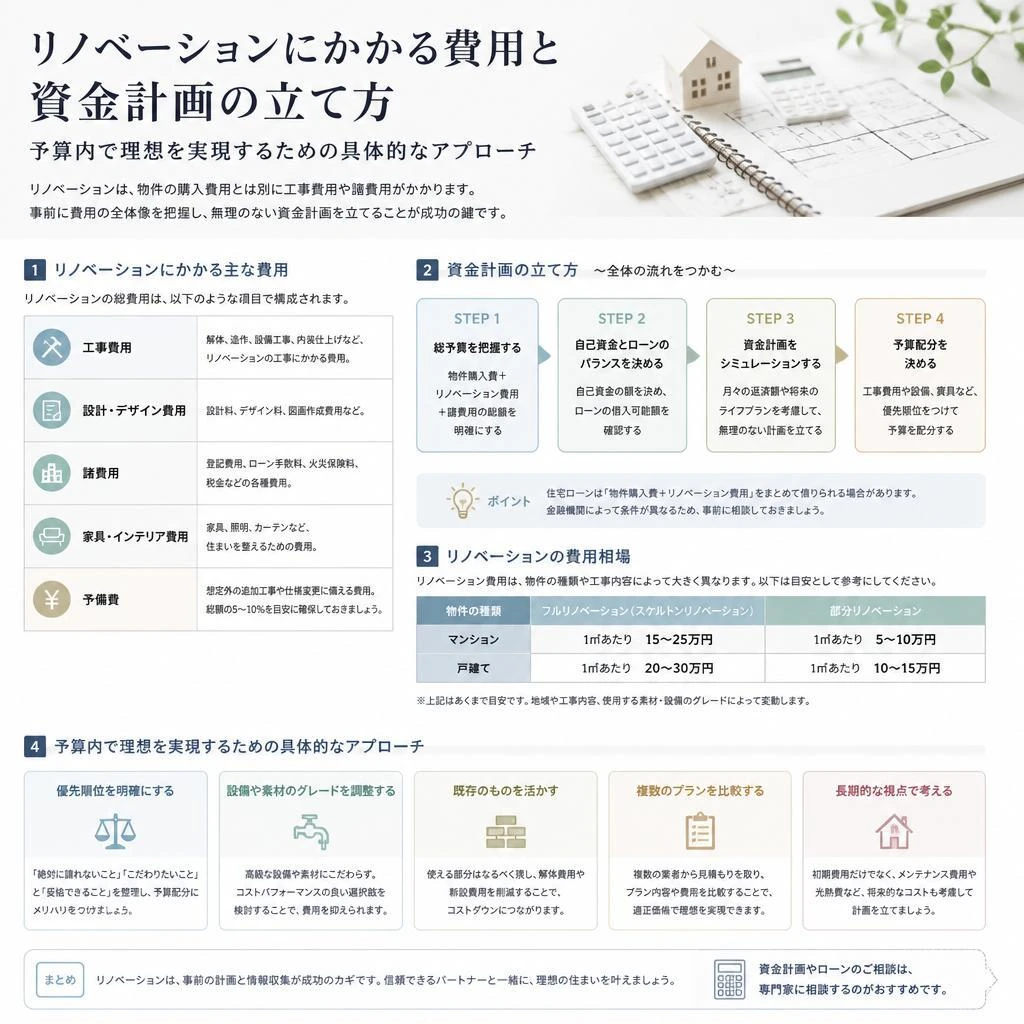 4. 資金計画と費用を抑える方法